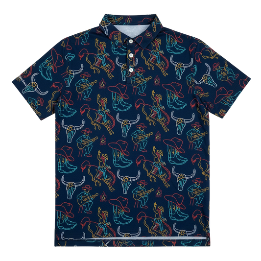 Neon Cowboy Men's Bamboo polo
