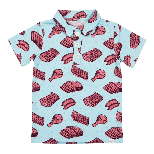 Meat Sweats Bamboo Polo